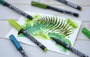 Sakura Koi Coloring Brush Pen Set Botanical de 6 colores